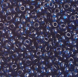 50g 8/0 Transparent Dark Aqua Seed Beads