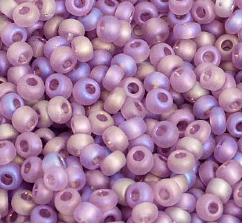 50g 8/0 Transparent Matte Light Amethyst AB Seed Beads