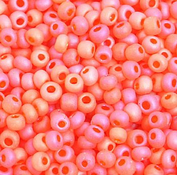 50g 8/0 Transparent Matte Orange AB Seed Beads
