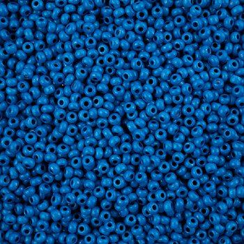 50g 8/0 Opaque Blue Terra Intensive Seed Beads