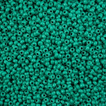 50g 8/0 Opaque Dark Green Terra Intensive Seed Beads