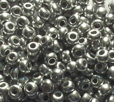 20 Gram Vial of 2/0 Matte Metallic Silver