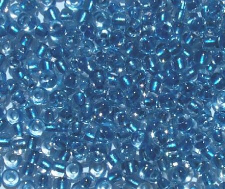 50g 6/0 Metallic Blue Lined Crystal