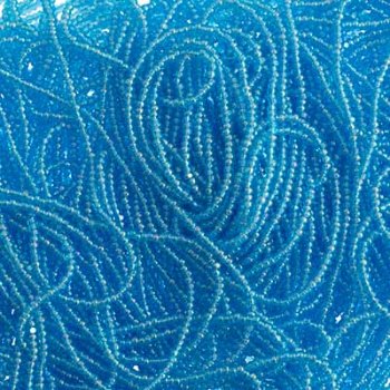 10 Grams 13/0 Charlotte Seed Beads - Transparent Aqua AB