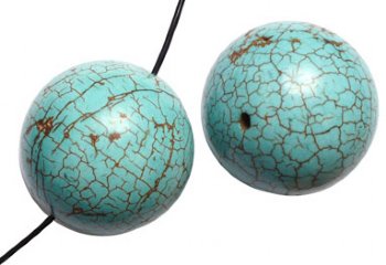 16 inch strand 10mm Green Howlite Turquoise Matrix Beads