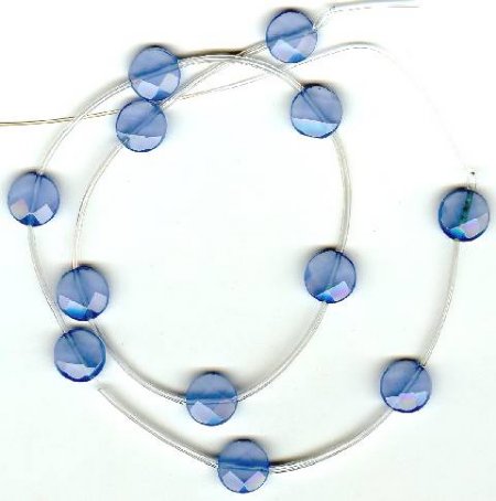 1 10mm Chalcedony Faceted Coin
