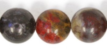 16 inch strand of 10mm Fancy Agate Round Beads
