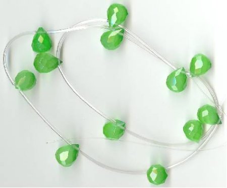 1 12x10mm Chrysophase Faceted Drop