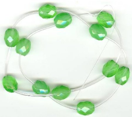 1 12x10mm Chrysophase Faceted Oval