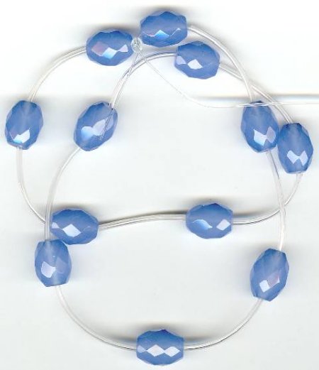 1 12x10mm Chalcedony Faceted Oval