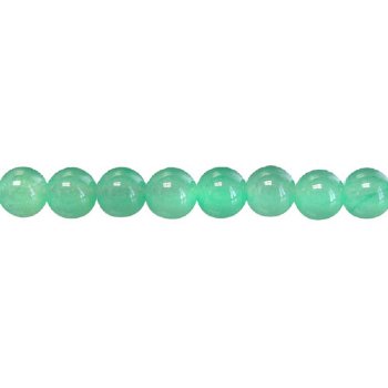 15 inch strand of 6mm Round Green Jade Beads
