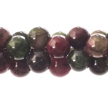 16 inch strand of 10mm Round Dyed Tourmaline Beads