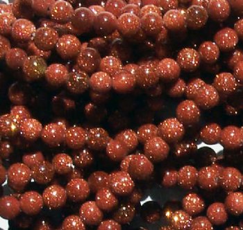 16 inch strand of 4mm Round Goldstone Beads