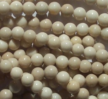 16 inch strand of 6mm Round River Stone Beads