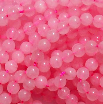 16 inch strand of 6mm Round Rose Quartz Beads