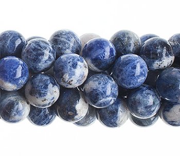 16 inch strand 6mm Round Sodalite Beads