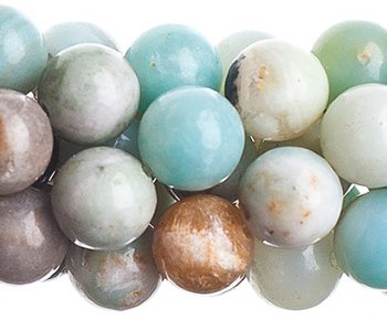 16 inch strand 8mm Round Natural Amazonite Beads