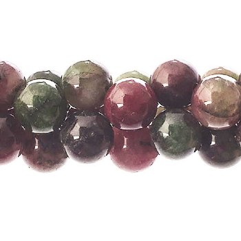 16 inch strand of 8mm Round Dyed Tourmaline Beads