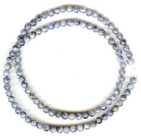 16 inch strand 4mm Denim Lapis Beads