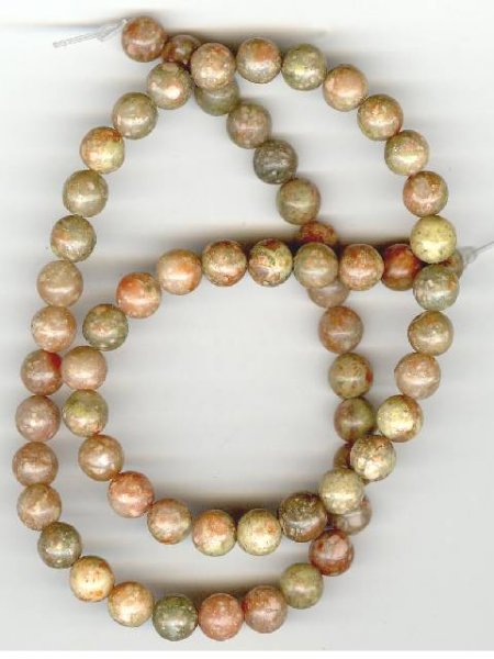 16 inch strand 6mm Autumn Jasper Beads
