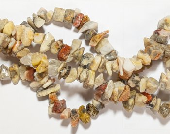 16 inch strand of Crazy Lace Agate Chips