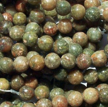 16 inch strand 8mm Round Autumn Jasper Beads