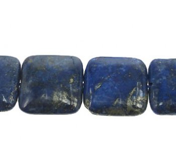 1, 20x6mm Enhanced Lapis Square Bead