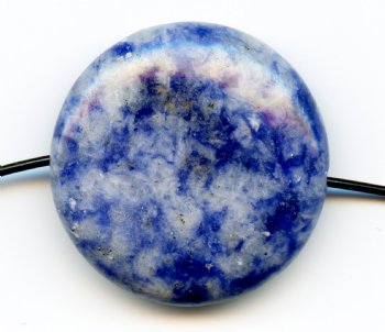 1, 25x6mm Sodalite Coin Bead