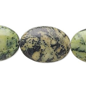 1, 25x18mm Serpentine Flat Oval Bead