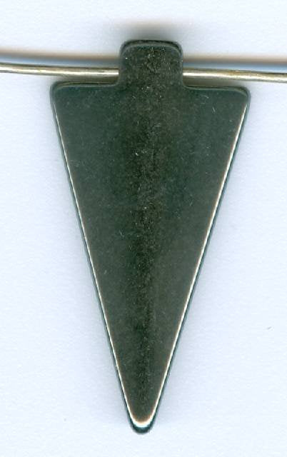 1 29x15mm Hematite Triangle / Arrowhead Pendant