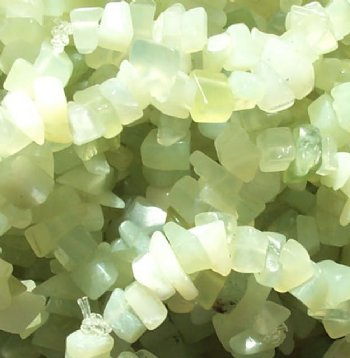 36 Inch Strand of New Jade Chips