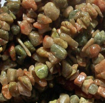34 Inch Strand of Autumn Jasper Chips