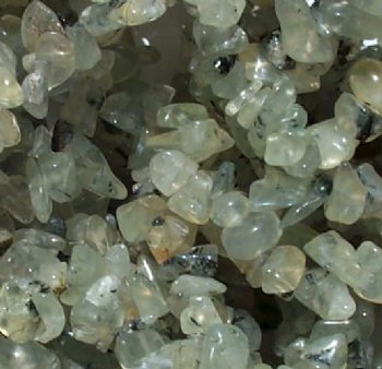 36 inch strand of Prehnite Chips