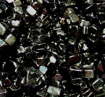 36 inch strand of 6mm Black Obsidian Chips