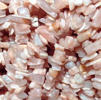 36 inch strand of Sunstone Chips
