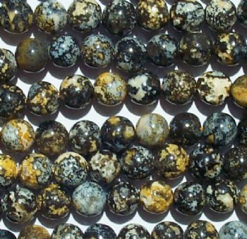 15.5 Inch Strand of 6mm Round Ocean Jasper Beads