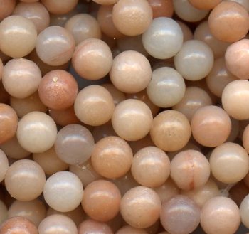 16 inch strand of 6mm Round Pink Aventurine Beads