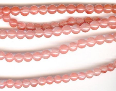 16 inch strand of 6mm Round Cherry Quartz