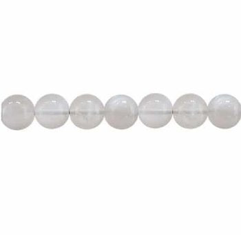 14 inch strand of 6 to 6.5mm Round Rainbow Moonstone Beads