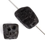 8 Inch Strand of 10x15 to 15x20mm Lava Stone Nugget Beads