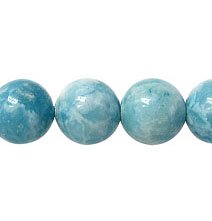 15 inch Strand of 8mm Emulated Larimar Round Beads