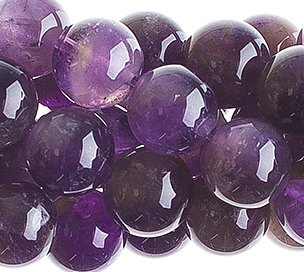 16 inch strand of 8mm Round Amethyst Beads