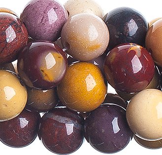 16 inch strand of 8mm Round Mookite Beads