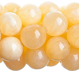 16 inch strand of 8mm Round Light Honey Jade Beads