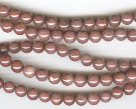 16 inch strand of 8mm Round Plum Jade