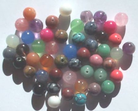 50 8mm Round Semi Precious Round Beads