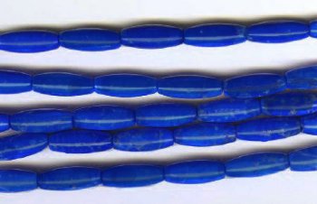 16 inch strand of 16x6mm Dark Howlite Lapis Ovals