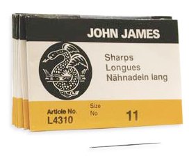 #11 Sharps John James English Beading Needles (L4310) - Pack of 25