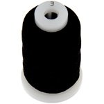 Dazzle-It! Black Size E 200yds Silk Bead Thread