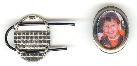 1 15x19 Silver Plated Oval Picture Frame Slider